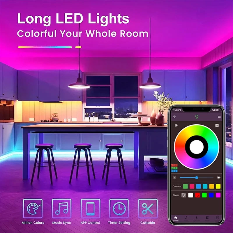 RGB Bluetooth LED Strip Lights