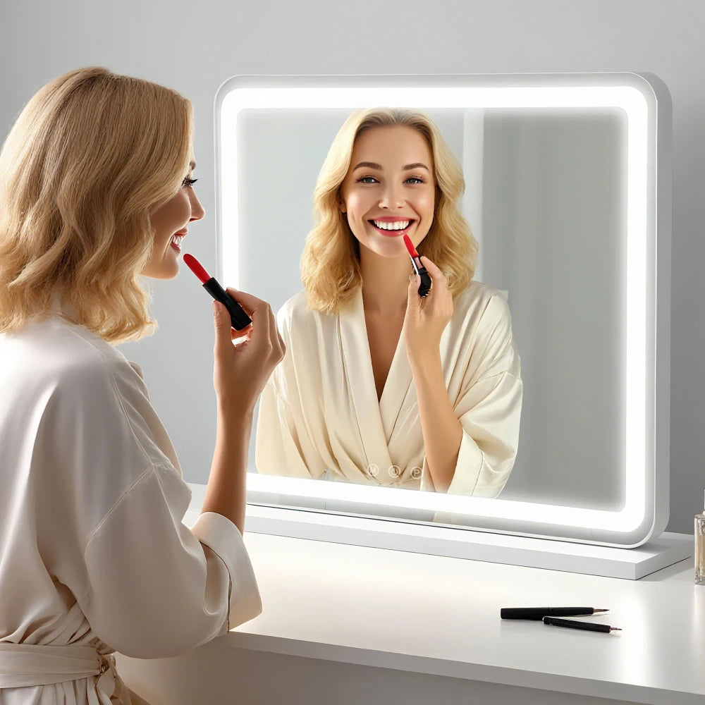 LED Vanity Mirror with Aluminum Frame